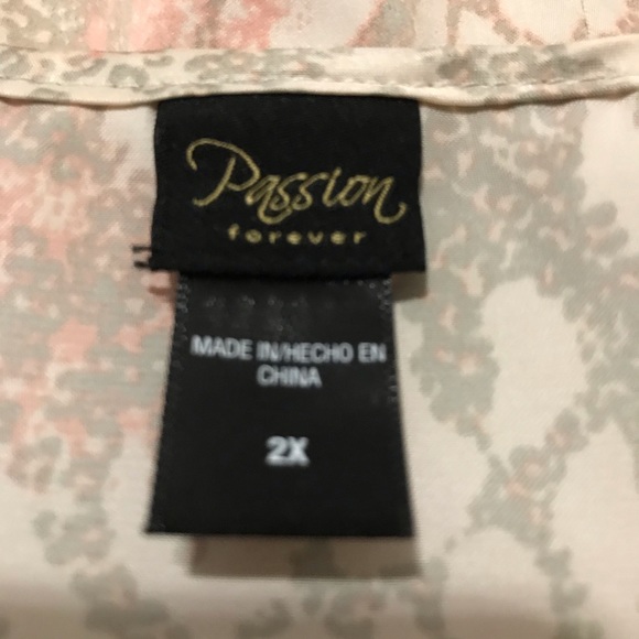 Passion Forever two piece  pj set Size 2X - Picture 4 of 9
